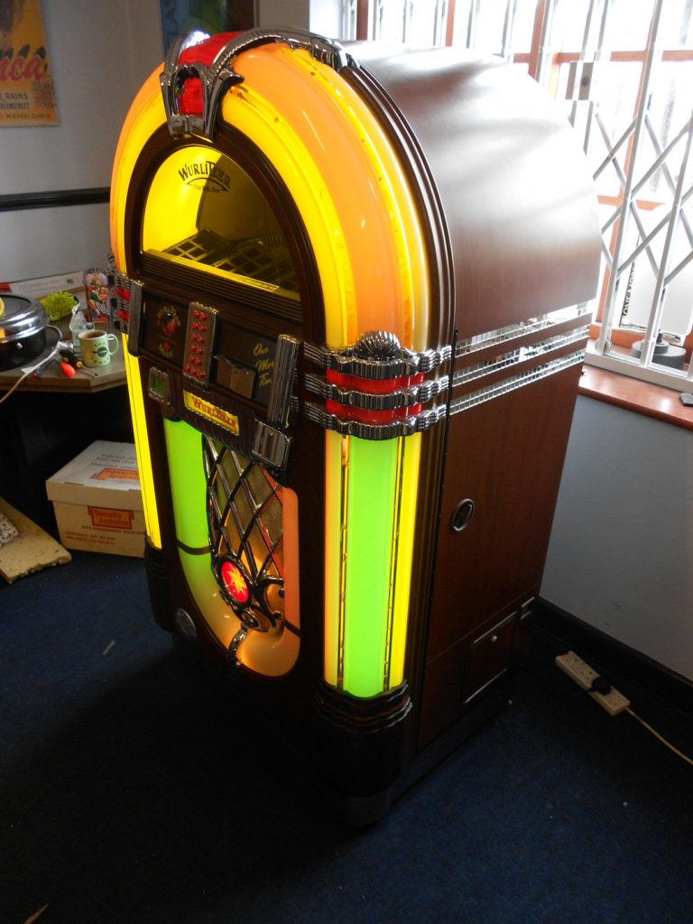 Wurlitzer One More Time jukebox with iPod dock
